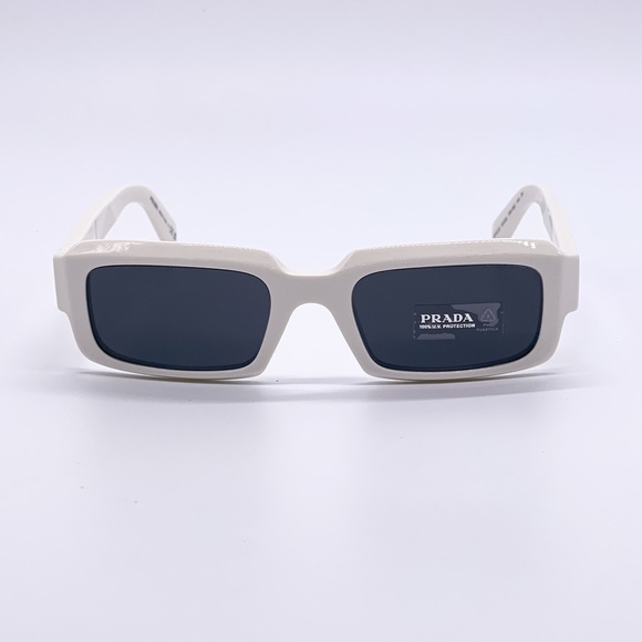 NEW PRADA WHITE UNISEX SUNGLASSES PR27ZS 17K08Z NEW COLLECTION PRADA EYEWEAR - Picture 2 of 11